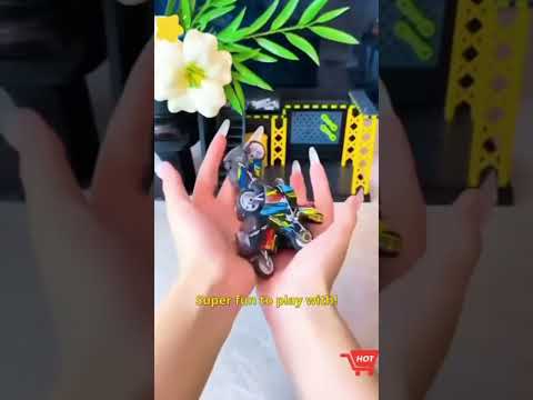 Sparkling Bike Keychain Sparkilng Stunt Bike Toy Pull Back Ignite Bike Keychain Bike Keychain