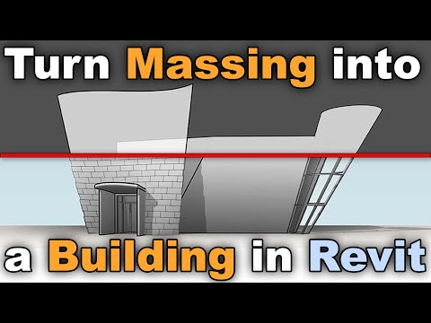Massing in Revit to Complete Building - Revit Tutorial
