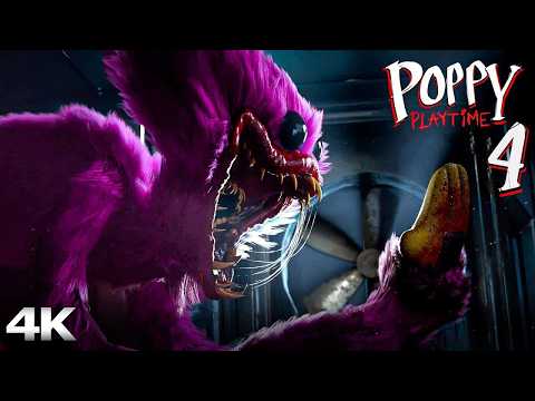 POPPY PLAYTIME CHAPTER 4 All Cutscenes (Full Game Movie) 4K 60FPS Ultra HD