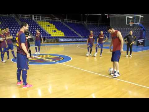 FC Barcelona - Marcelinho ensenya com arribar a la final al Barça Alusport