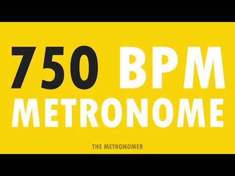 750 BPM Metronome | 15 Minute Metronome Practice