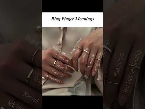 Ring Meaning: What Each Finger Placement Says About You #ringmeaning #ringsymbolism #jewelrymeaning