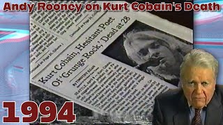 Andy Rooney Comments On Kurt Cobains Death 1994