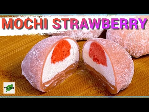 Mochi Strawberry | Sugar-Free Creamy Dessert with a Fruity Center