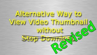 Save Thumbnail from Any YouTube Video (How To)