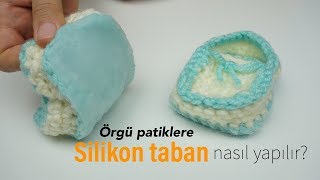 Tabanları kayan örgü patiklere muhteşem çözüm /örgü patik ve çoraplara kaymayan taban/ Figen Ararat