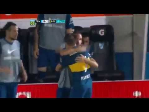 GOL de Martínez   Temperley 0   Boca 1 Primera División 2015   Fecha 2 HD 1