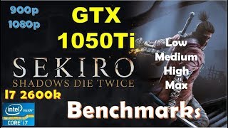 Sekiro Shadows Die Twice GTX 1050Ti - 1080p - High - Medium - Low - 900p - Performance Benchmarks
