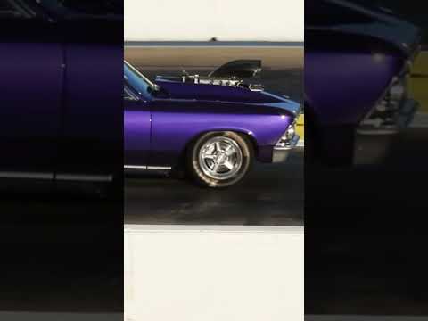 😈💀WHEN YOUR '66 CHEVELLE IS PURPLE, FAST, AND LOUD AF! #shorts #car #loud #purple