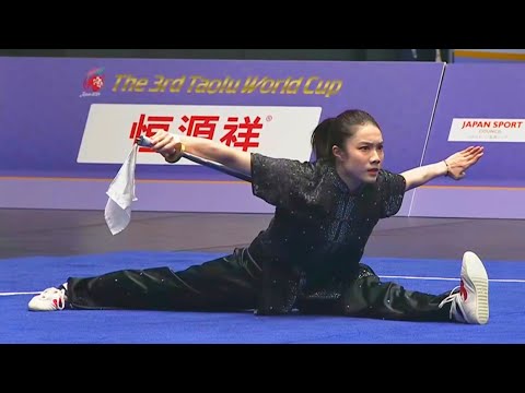 Michelle Yeung 🇭🇰 🥉9.756 score Daoshu (Women) 3rd Taolu Wushu World Cup 2024, Japan