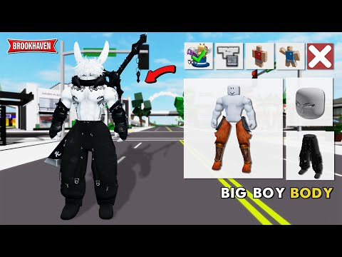 How To Make Body BIG BOY/BARABOYS AVATAR in Brookhaven - Roblox
