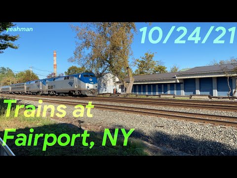 Trains at Fairport, NY - 10/24/2021
