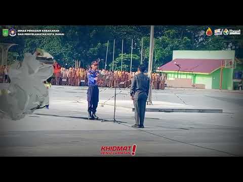 Apel Gabungan Di Lingkungan Pemerintah Kota Dumai Pelaksana Apel Disdamkarmat Kota Dumai