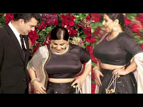 Actress Vidya Balan SHOCKING Weight Gain At Deepika Ranveer Reception