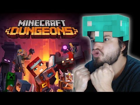 PLAYING THE NEW MINECRAFT DUNGEONS!  (it's beautiful!)