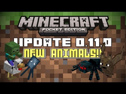 Minecraft PE Update 0.11.0 ☆ All NEW ANIMALS IN MCPE!