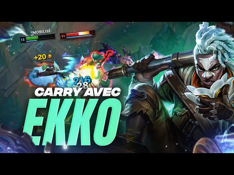EKKO GAMEPLAY TUTORIAL - HOW TO CARRY WITH EKKO JUNGLE?