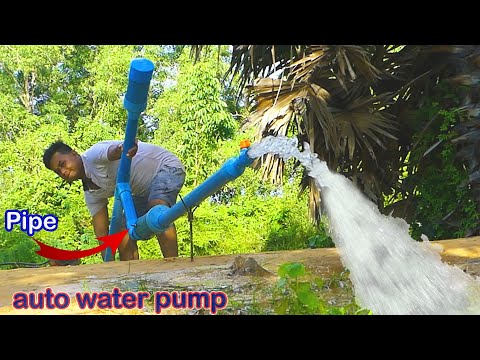 Free Energy Pump! I turn PVC pipe in automatic water pump without electricity