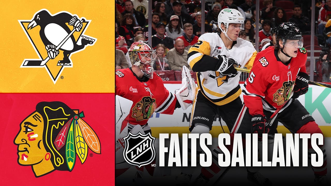 Penguins vs Blackhawks 28/12/25 | Faits saillants
