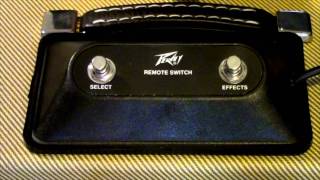Video thumbnail for Peavey Amplifier Foot Switch / Remote Switch by intheblues