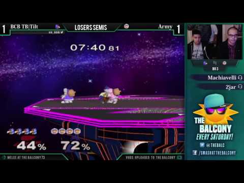 Melee @ the Balcony 73 - Losers Semis ft. Army (Ice Climbers) VS BCB TB|Tilt (Falco)