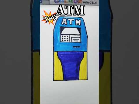 ATM machine drawing #shorts #drawing #art