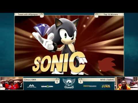 Olympus - 6WX (Sonic) vs Salem (Bayonetta) - SSB4 Winners - Smash Wii U