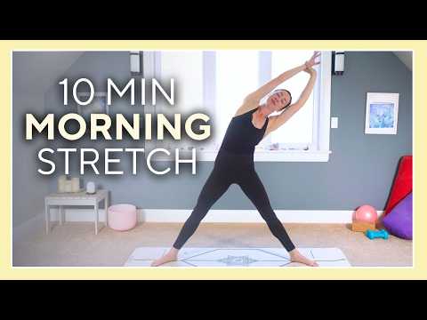 10 min Morning Yoga Stretch for Beginners - NO PROPS FULL BODY