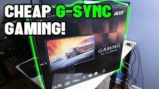Video thumbnail for G-Sync on the CHEAPEST Nvidia Validated FreeSync Monitor, the Acer XFA240 by Hoosier Hardware