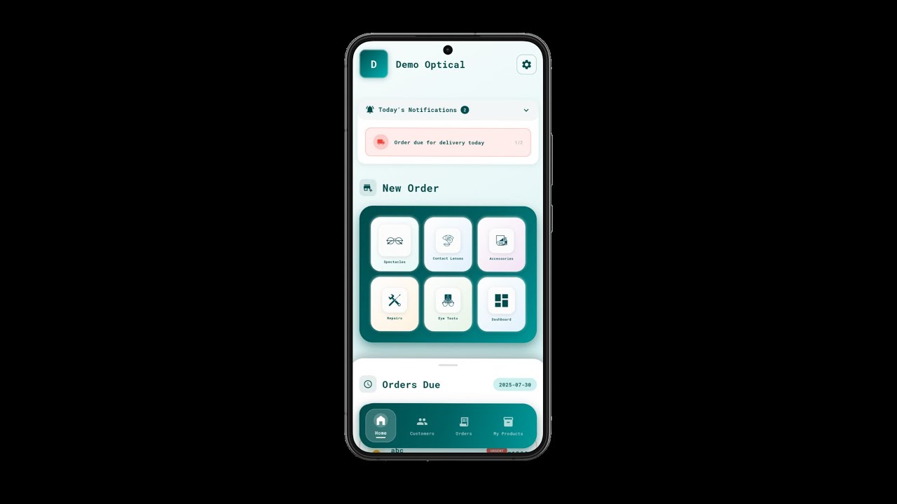 Optical BIlling App Demo