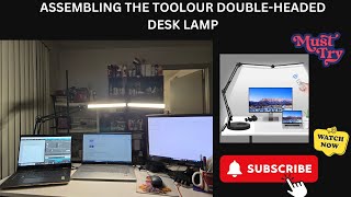 Assembling the Toolour Double Head LED Desk Lamp