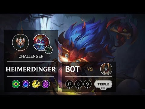 Heimerdinger Bot vs Jhin - BR Challenger Patch 9.24