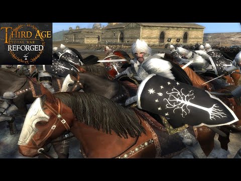 BATTLE ON THE STREETS OF PELARGIR (Siege Free-For-All) - Third Age: Total War (Reforged)