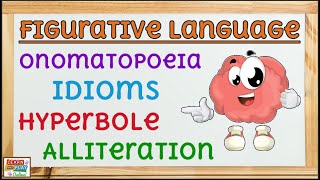 Figurative language for Kids: Hyperbole's, Idioms, Onomatopoeia and Alliteration
