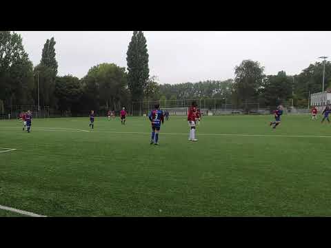 Keeper Sergio FC Abcoude O14-1 wedstrijd Joga fortius O14-1 25sept 2021