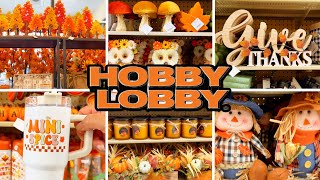 🍂NEW HOBBY LOBBY FALL & CHRISTMAS DECOR 2025!! COME WALKTHROUGH WITH ME!🎄
