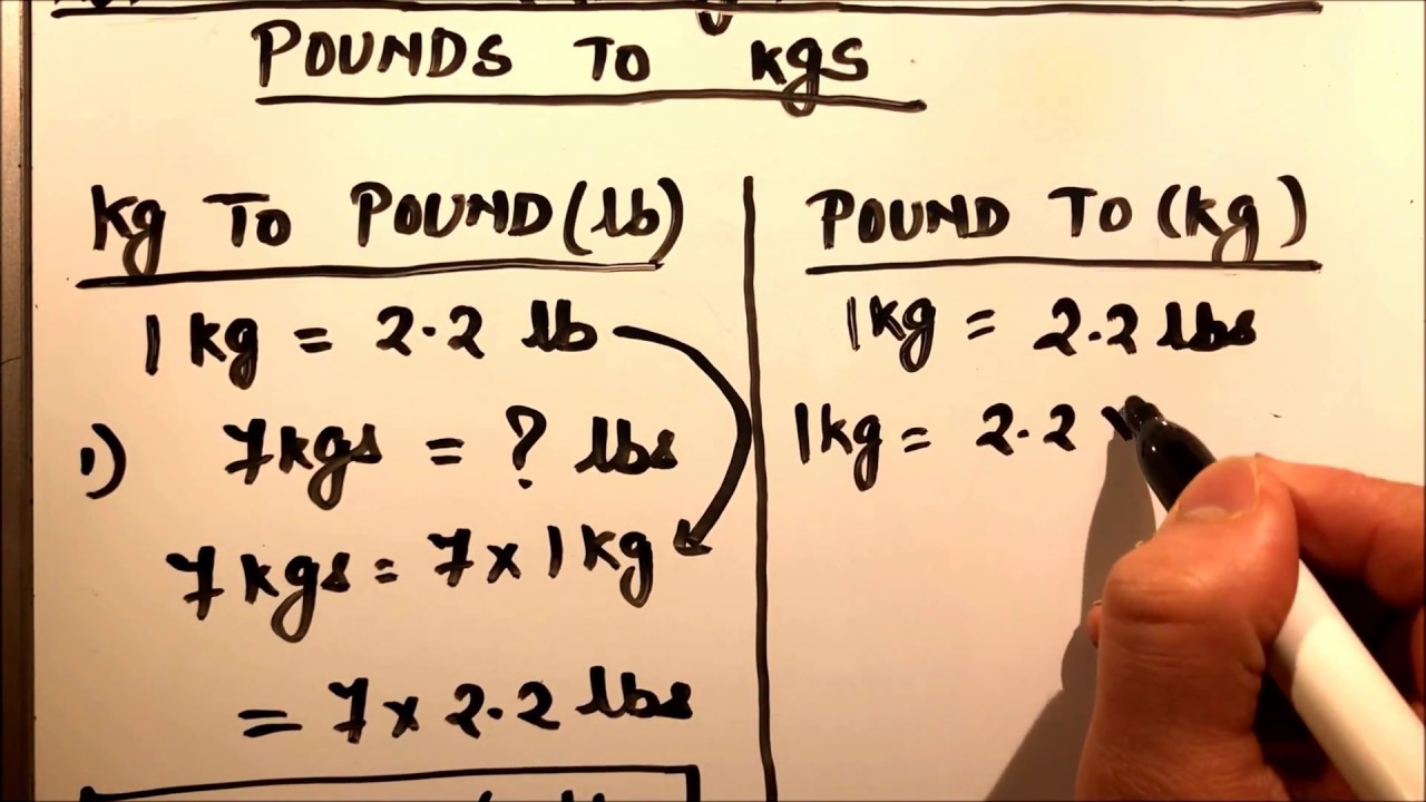 HOW TO CONVERT KILOGRAMS TO POUND (Kg TO lb ) AND POUNDS TO KILOGRAM(lb to kg)