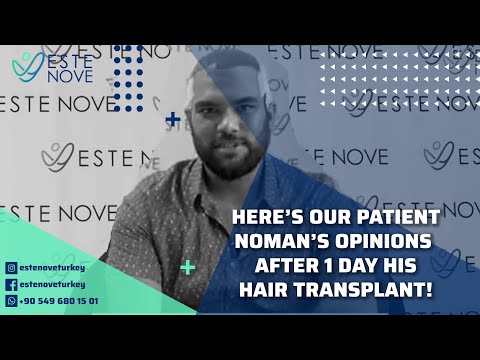 Here’s our patient Noman’s opinions after 1 day his hair transplant!