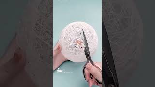 How to make a Lantern with yarn/Amazing DIY idea!!!!/balloon craft idea