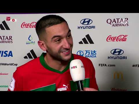 Hakim Ziyech met Marokko door naar kwartfinale WK voetbal na historische zege