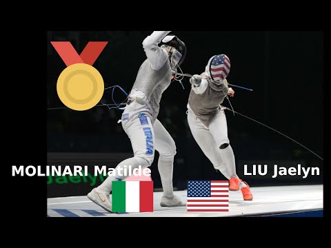 Junior Worlds 2025 Women's Foil Final MOLINARI Matilde vs LIU Jaelyn