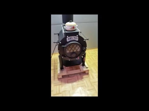 Bruno 1 Techno - Speicherkaminofen Kaminofen Warmluftofen