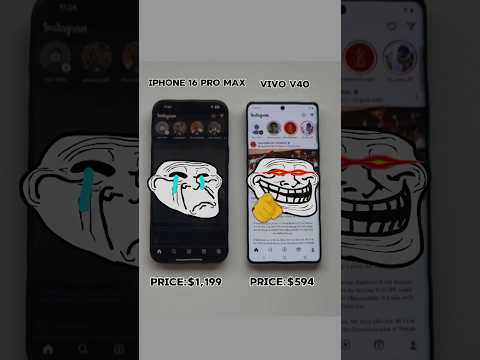 Vivo V40 DOMINATES iPhone 16 Pro Max? – Shocking Results! #shorts