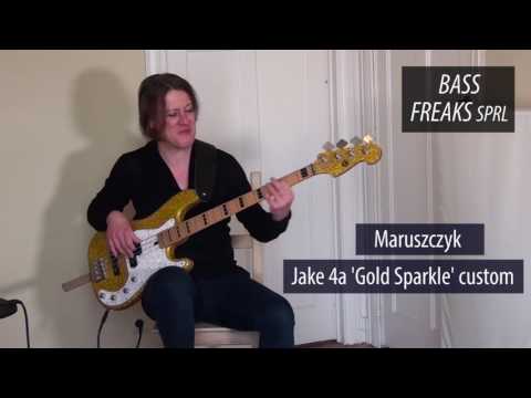 Maruszczyk Jake 4A 'Gold Sparkle' Custom Live Demo - BassFreaks.net