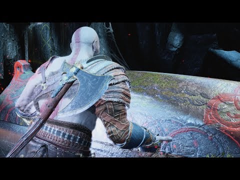 God of War 4 2018 Free the Chain Inside the Mountain No Damage Walkthrough Part 26  PS4 PRO