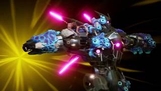 Override: Mech City Brawl_All DLC characters brawl MAESTRO gameplay.
