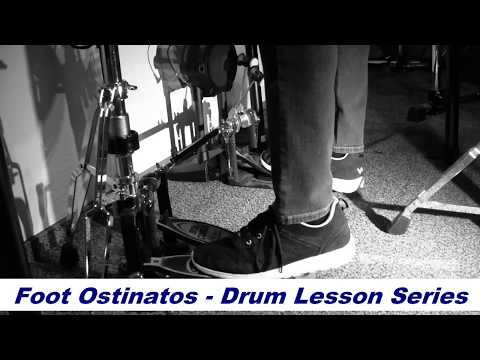 Drum Pedal Technique - Double Bass Drum Lick Exercise - Foot Ostinato 4 - Christian Hoffe