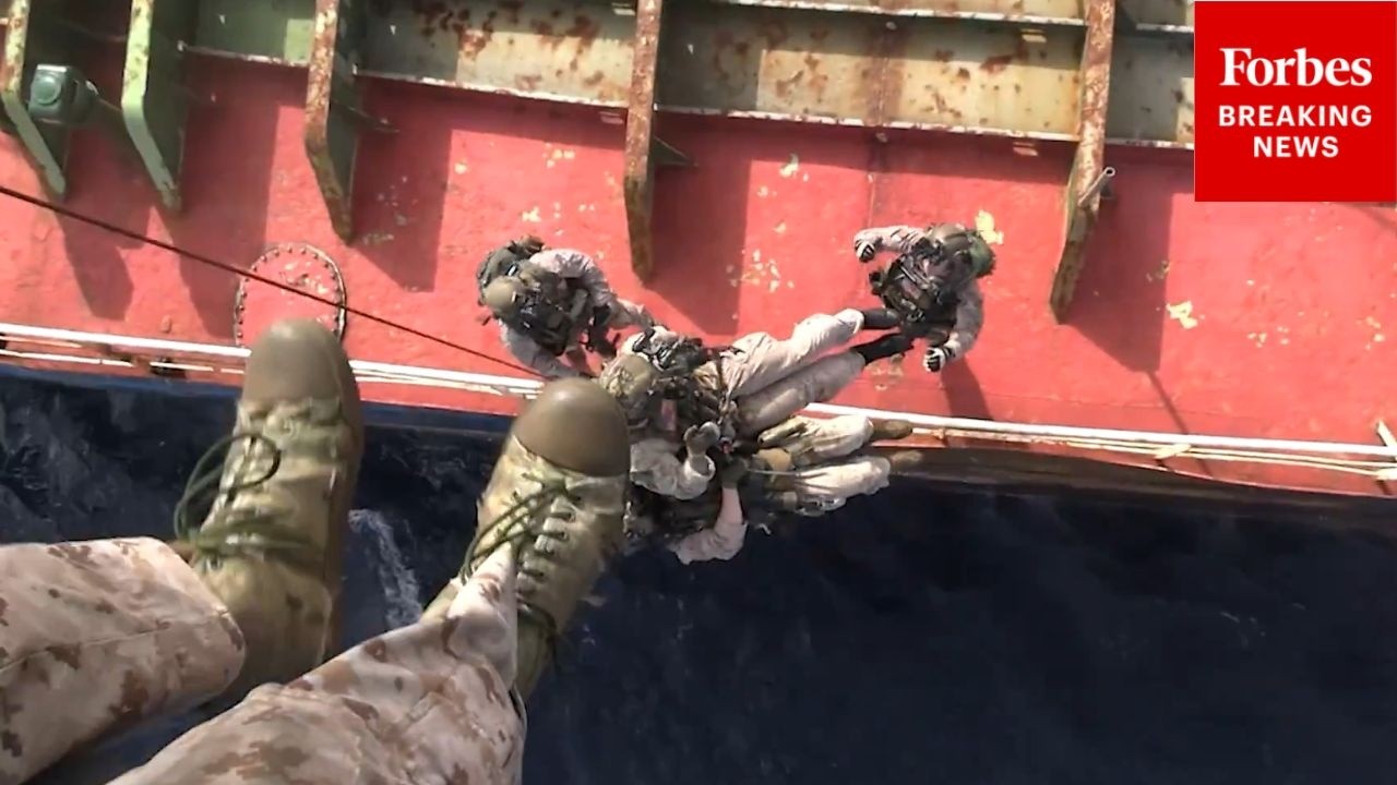 Video | BREAKING: CENTCOM Releases Footage Of Marines Capturing Iranian-Flagged Oil Tanker In Gulf Of Oman