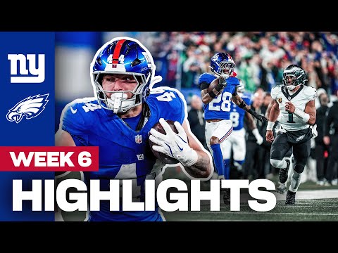 Highlights: Giants vs. Eagles | Week 6 | New York Giants
