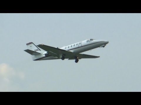 Cessna 550B Citation Bravo ► Takeoff ✈ Groningen Airport Eelde